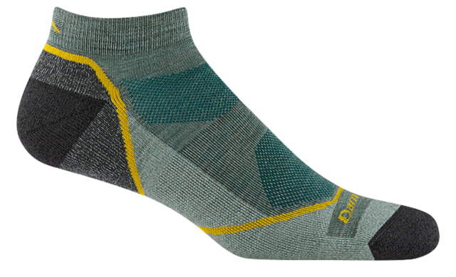 Darn Tough Light Hiker No Show Lightweight Hiking Socks - Men's Seafoam Medium