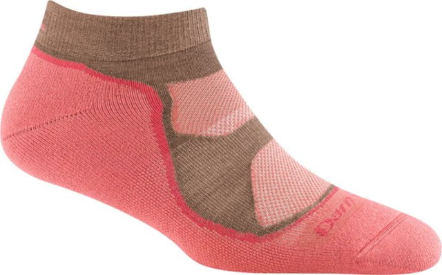 Darn Tough Light Hiker No Show Lightweight with Cushion Socks - WoMens Canyon Large