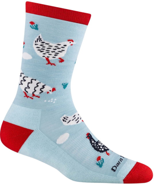 Darn Tough Mother Clucker Crew Lightweight With Cushion - Women's Skylight Small