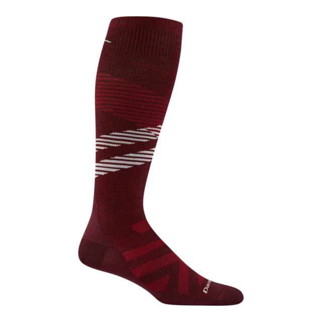 Darn Tough Pennant RFL OTC Ultra-Lightweight Socks - Men's Burgundy Medium
