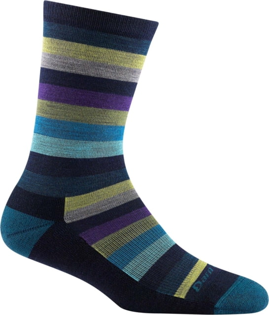 Darn Tough Phat Witch Crew Lightweight Lifestyle Sock - Womens Dark Teal Small