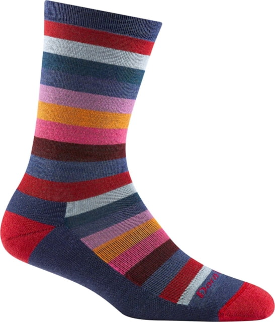 Darn Tough Phat Witch Crew Lightweight Lifestyle Sock - Womens Denim Medium
