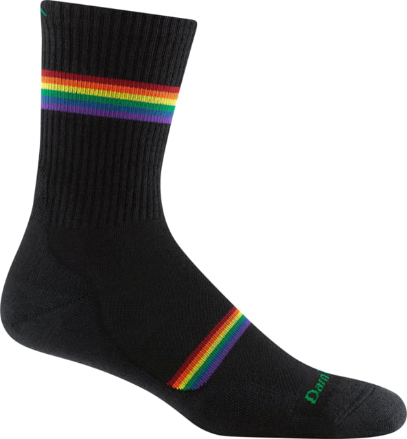 Darn Tough Prism Micro Crew Lightweight w/ Cushion Socks - Men's Black Extra Large