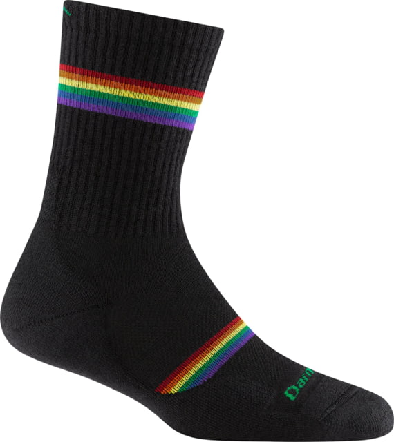 Darn Tough Prism Micro Crew Lightweight w/ Cushion Socks - Women's Black Medium
