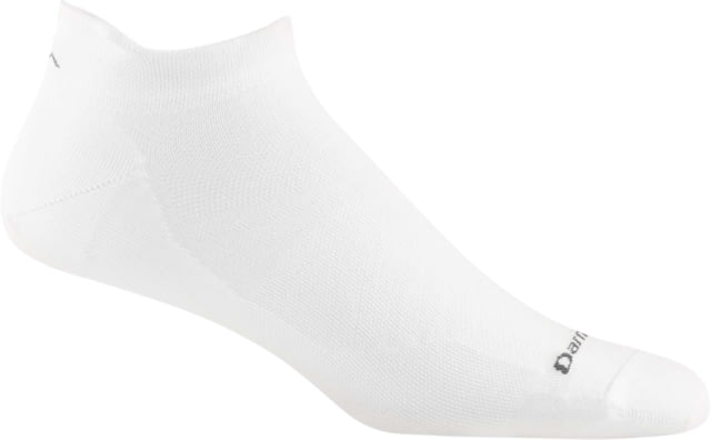 Darn Tough Run No Show Tab Ultra-Lightweight Sock - Mens White Extra Large