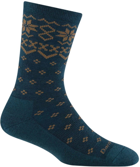 Darn Tough Shetland Crew Lightweight w/ Cushion Socks - Women's Dark Teal Medium