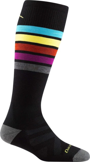 Darn Tough Darn Tough Snowburst Over-The-Calf Midweight w/ Cushion Ski Sock - Womens Black Medium