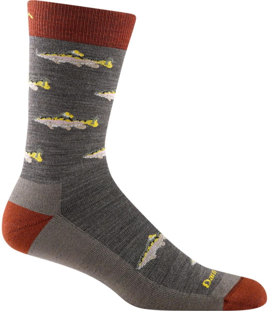Darn Tough Spey Fly Crew Lightweight Sock with Cushion - Mens Taupe X-Large