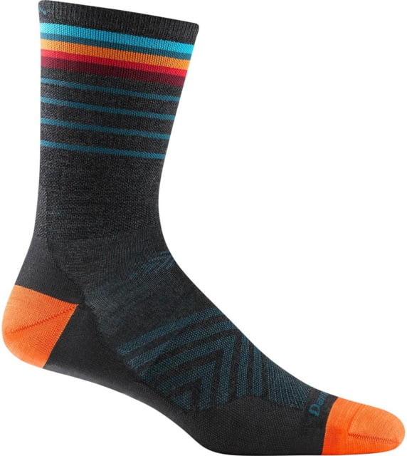 Darn Tough Stride Micro Crew Ultra-Lightweight Running Sock - Mens Charcoal Large