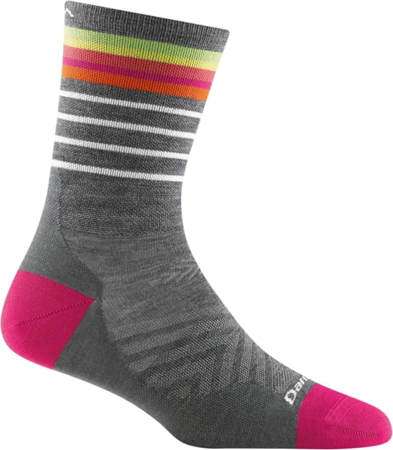 Darn Tough Stride Micro Crew Ultra-Lightweight Running Sock - Womens Gray Medium
