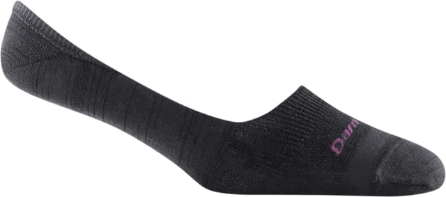 Darn Tough Top Down Solid No Show Invisible Lightweight Sock - Womens Black Small