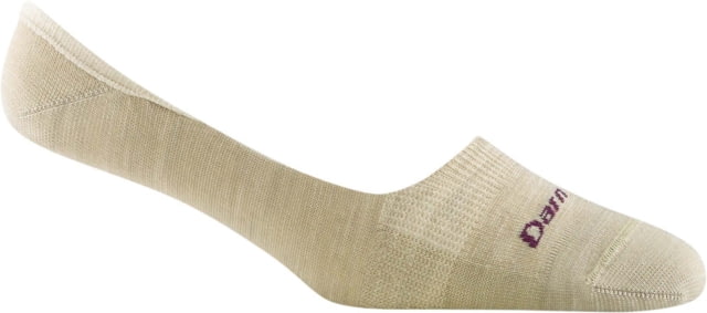 Darn Tough Darn Tough Top Down Solid No Show Invisible Lightweight Sock - Womens Oatmeal Small
