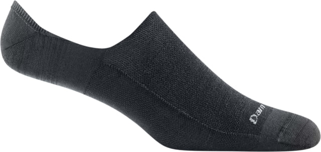 Darn Tough Topless Solid No Show Hidden Lightweight Sock - Mens Black Medium