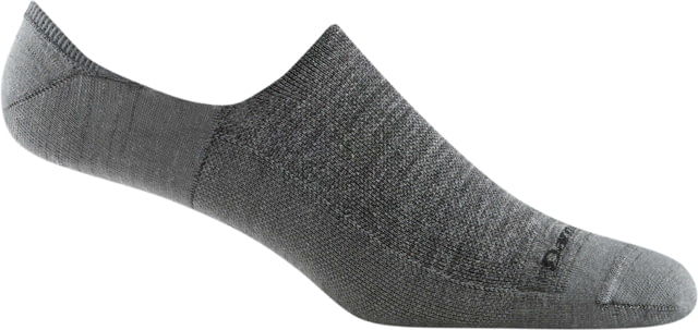 Darn Tough Topless Solid No Show Hidden Lightweight Sock - Men's Gray Medium 6055-GRAY-M-DARN