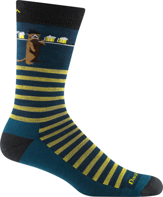 Darn Tough Wild Life Crew Lightweight w/ Cushion Socks - Men's Dark Teal Extra Large
