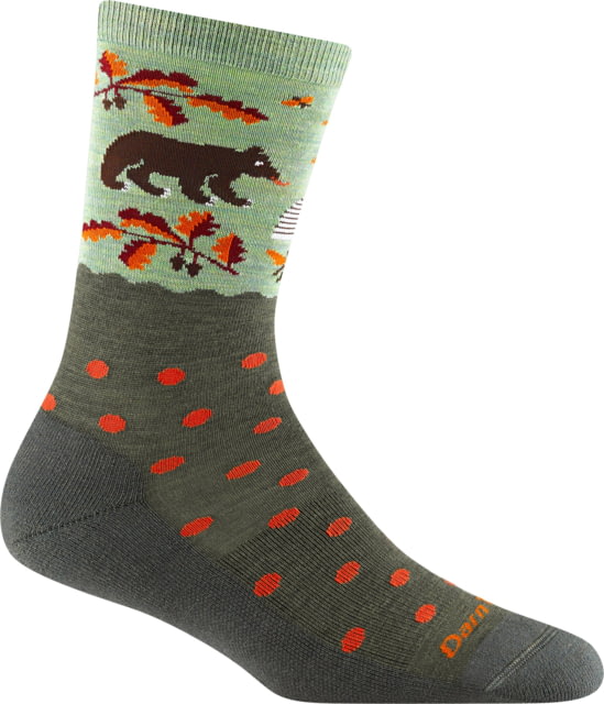 Darn Tough Wild Life Crew Lightweight w/ Cushion Socks - Women's Forest Small