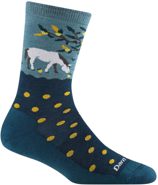 Darn Tough Wild Life Crew Lightweight With Cushion Shoes - Women's Dark Teal Small