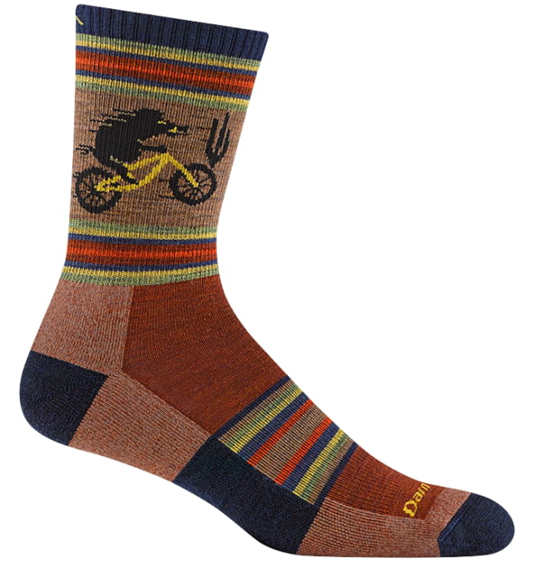 Darn Tough Willoughby Micro Crew Lightweight Hiking Socks - Men's Chestnut Medium