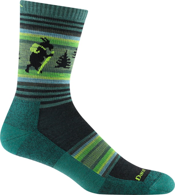 Darn Tough Willoughby Micro Crew Lightweight w/ Cushion Hiking Socks - Men's Willow Large