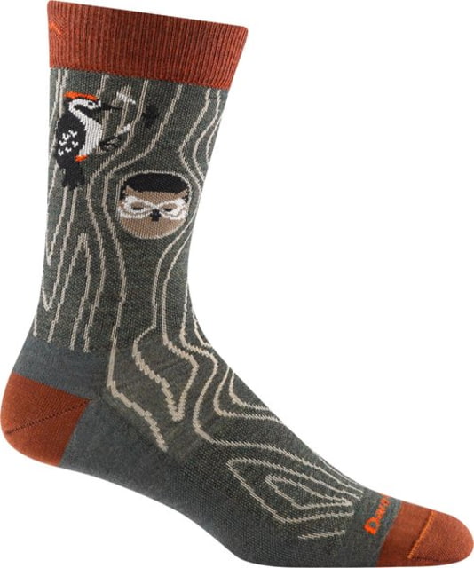 Darn Tough Woody Crew Lightweight Socks - Mens Forest Large