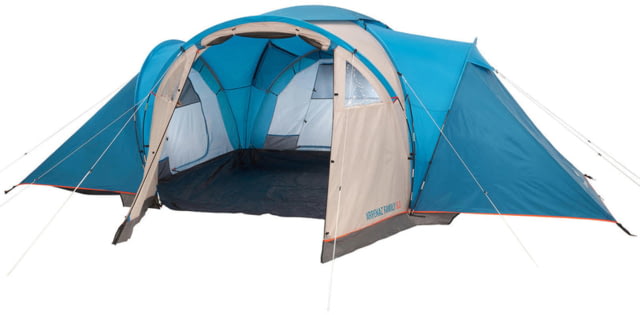 Decathlon Quechua Arpenaz Waterproof Family Camping Tent 3 Rooms Blue 6 Person