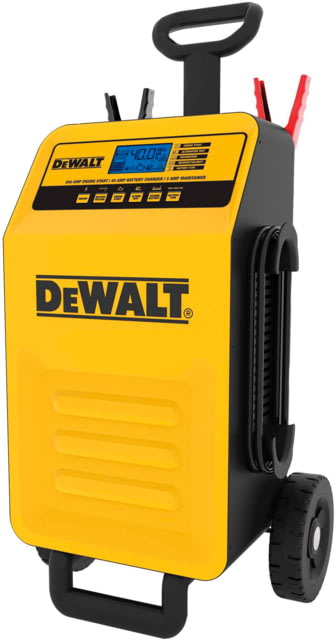 DeWALT 40 Amp Professional Rolling Battery Charger 3 Amp Maintainer With 200 Amp Engine Start Yellow/Black