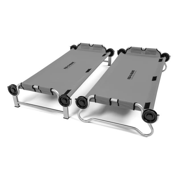 Disc-O-Bed Kid-O-Bunk Portable Cot System Youth Grey