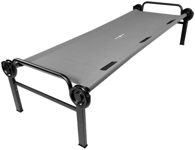 Disc-O-Bed Single Large Sleeping Cot 500lbs 600D Polyester Sleeping Deck Gray
