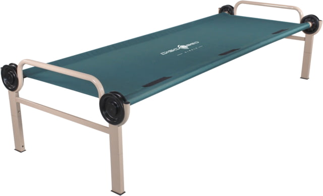 Disc-O-Bed Single Large Sleeping Cot 500lbs 600D Polyester Sleeping Deck Green