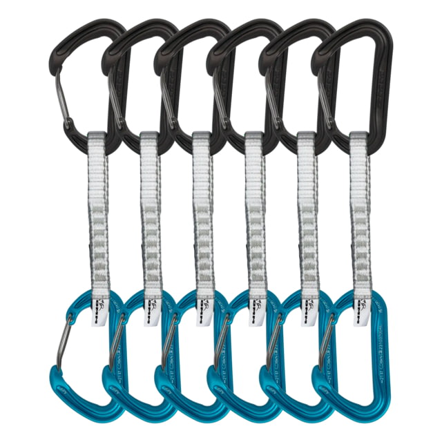 DMM Aether Quickdraw 6 Pack 12cm Turquoise/Matt Grey