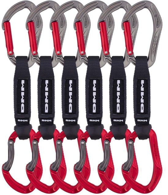 DMM Alpha Sport Quickdraw - 6 Pack Titanium/Red 12cm