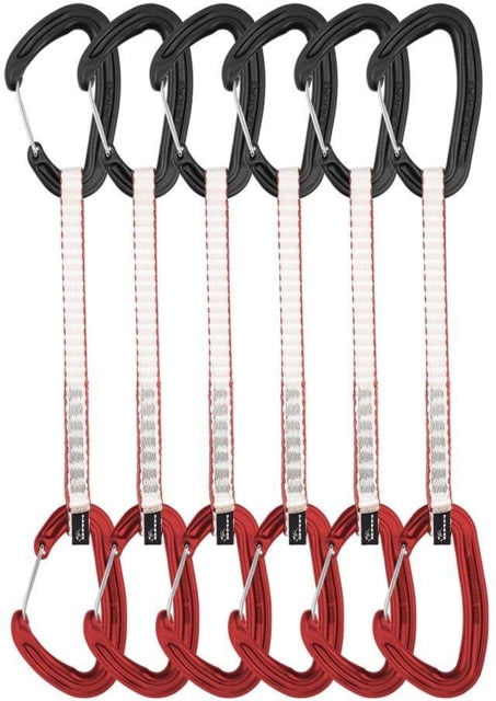 DMM Alpha Wire Quickdraws 6 Pack Matt Grey/Red 18 cm