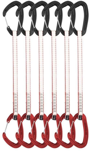 DMM Alpha Wire Quickdraws 6 Pack Matt Grey/Red 25 cm