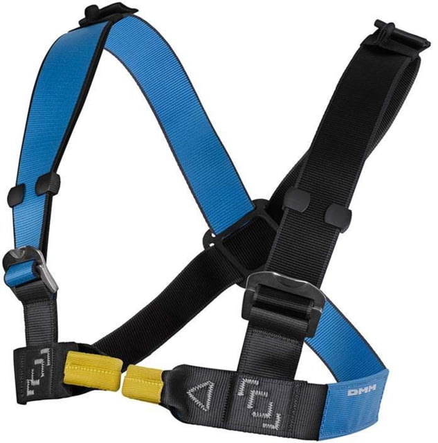 DMM Chest Harness Slidelock Anthracite/Blue One size