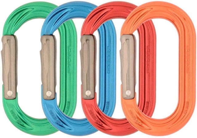 DMM PerfectO Straight Gate Rack - 4 Pack Green/Blue/Red/Orange One Size