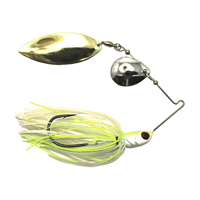 Dobyns D-Blade Advantage Series Spinnerbaits Colorado/Willow Blade 3/8oz White/Chart ADV 3/8 A07 COL/WIL
