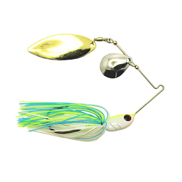 Dobyns D-Blade Advantage Series Spinnerbaits Colorado/Willow Blade 1/2oz White/Chart/Blue ADV 1/2 A06 COL/WIL