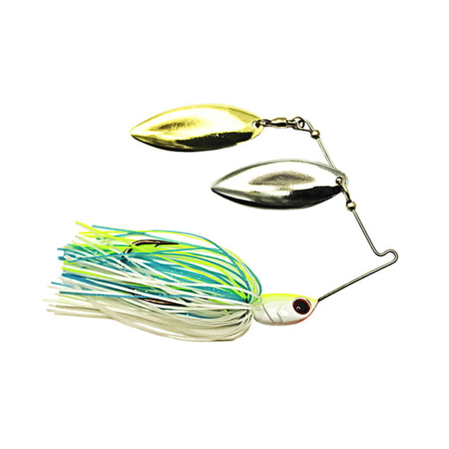 Dobyns D-Blade Advantage Series Spinnerbaits Willow/Willow Blade 1/2oz White/Chart/Blue ADV 1/2 A06 WIL/WIL