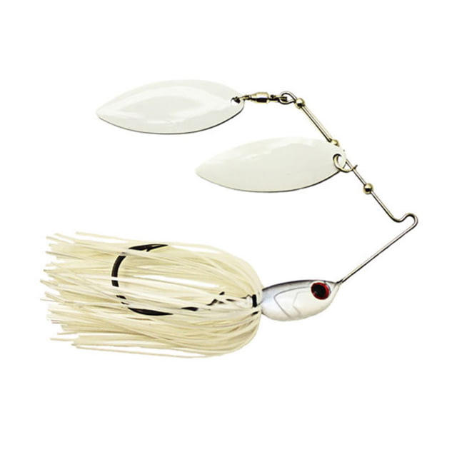 Dobyns D-Blade Advantage Series Spinnerbaits Willow/Willow Blade 3/8oz White on White ADV 3/8 A05 WIL/WIL