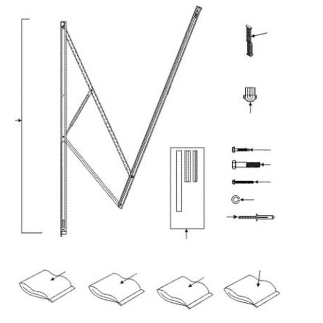 DOMETIC Hardware & Accessories For 9100 Power Awning w/ Led - Basement Model Black