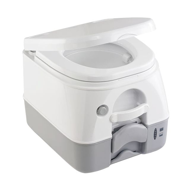 DOMETIC SeaLand 974MSD Portable Toilet 2.6 Gallon - Grey w/Brackets