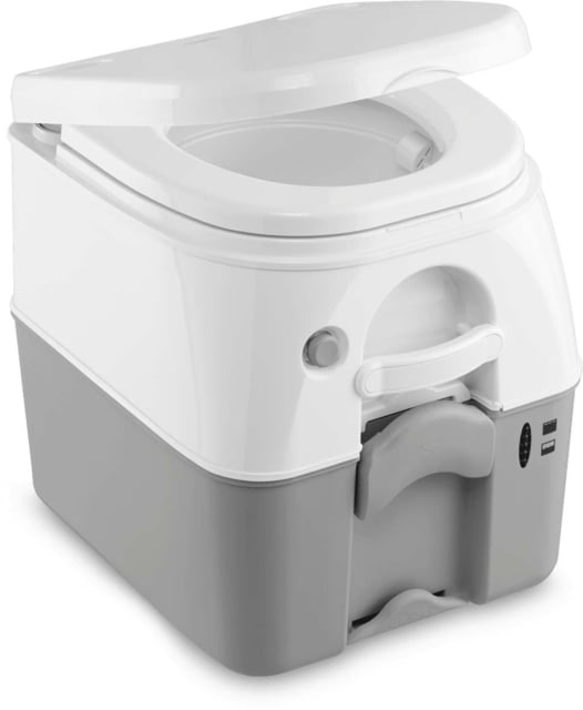 DOMETIC SeaLand 975 Portable Toilet 5.0 Gallon - Grey w/Brackets 301097506