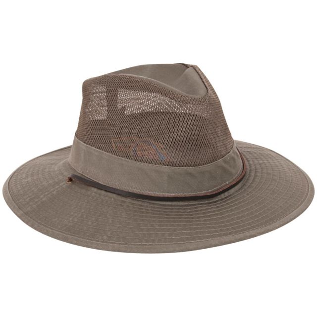 Dorfman Pacific Big Brim Safari Hat Olive Lg