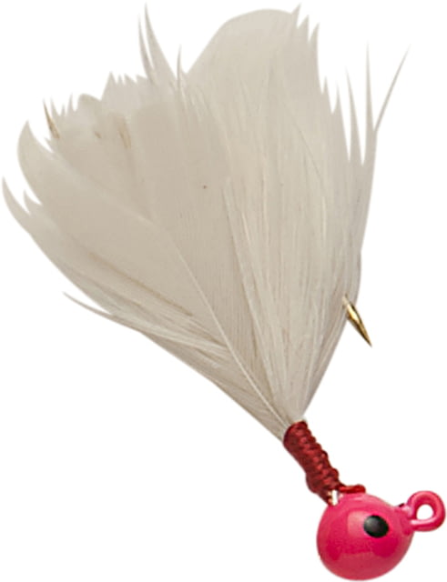 Double-O Tackle Company Flu-Flu Jig 1/64 oz Sz 10 Hook Pink/White