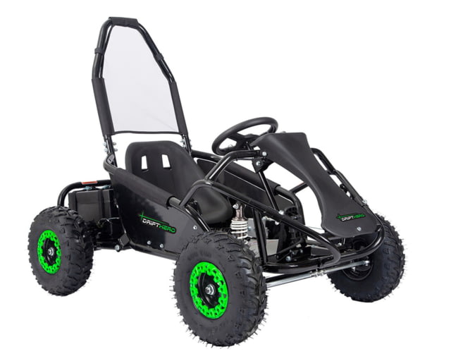 Drift Hero Single Seat Electric Go Kart Black 57.53342.5in