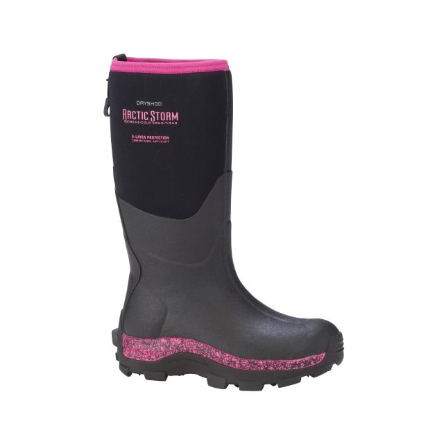 Dryshod Arctic Storm Hi Winter Boot - Women's Black/Pink 6