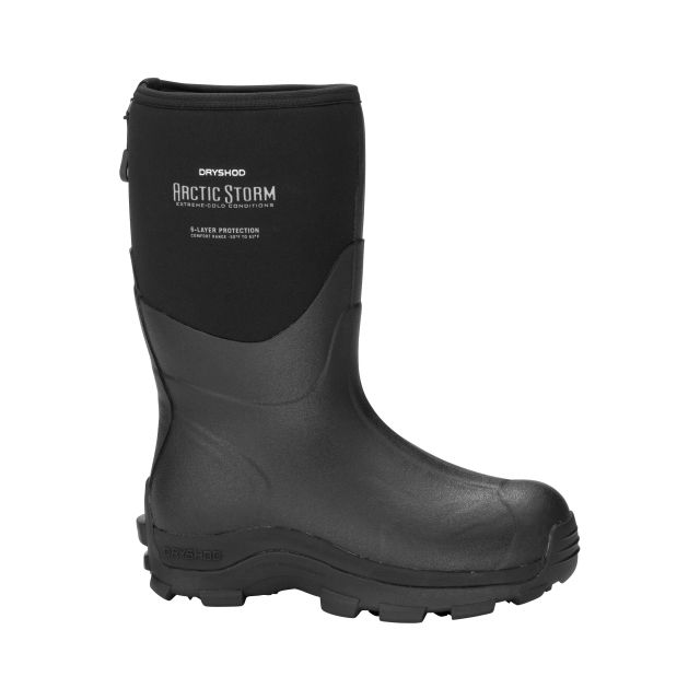Dryshod Arctic Storm Mid Winter Boot - Men's Black/Grey 12