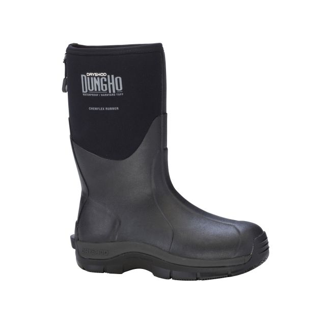 Dryshod Dungho Mid Tough Boots - Men's Black/Grey 10