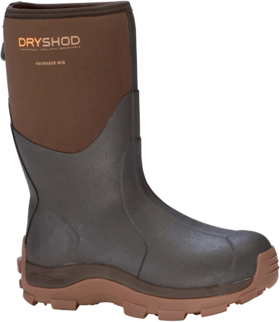 Dryshod Haymaker Mid Farm Boot - Men's Brown/Peanut 13