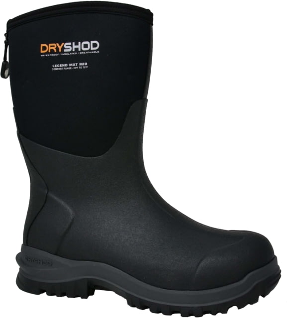 Dryshod Legend MXT Mid Adventure Boot - Men's Black/Neon 8